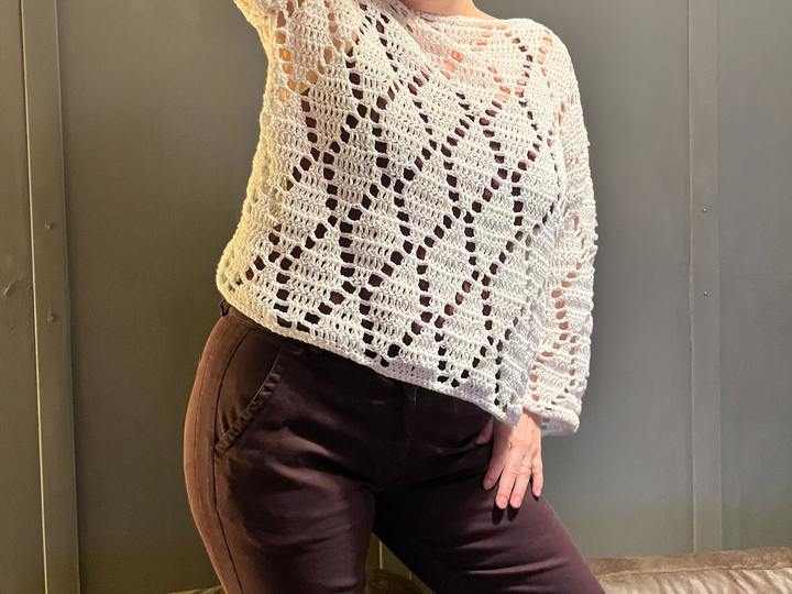 Crochet Pattern Shirt "Diggin Diamonds"