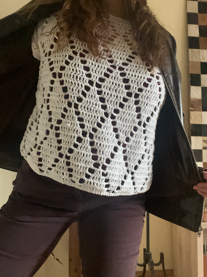 Crochet Pattern Shirt "Diggin Diamonds"