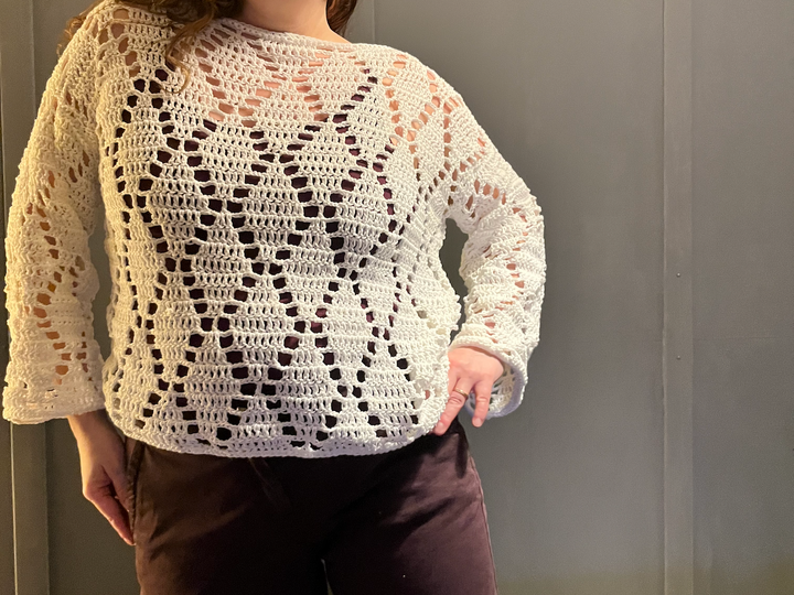 Crochet Pattern Shirt "Diggin Diamonds"