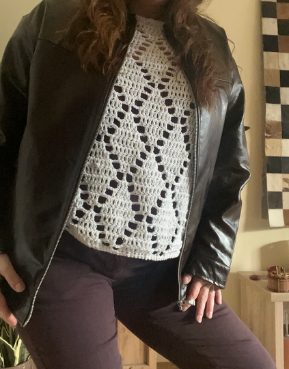 Crochet Pattern Shirt "Diggin Diamonds"