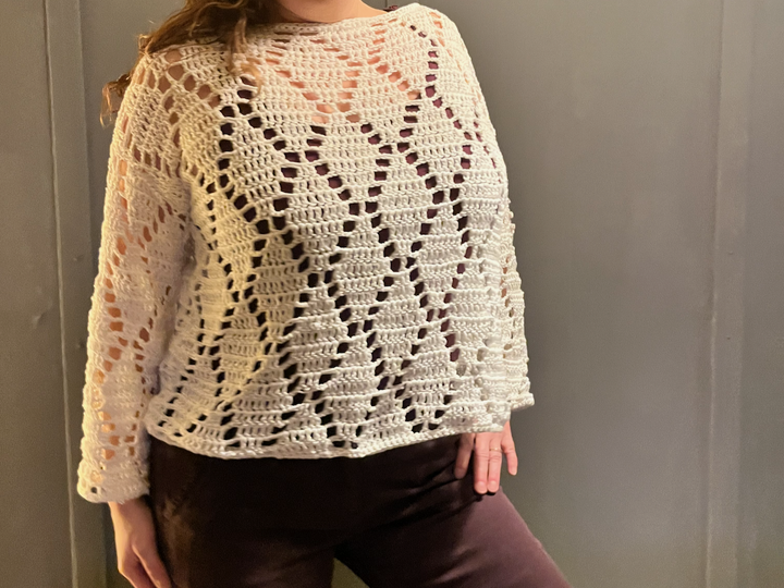 Crochet Pattern Shirt "Diggin Diamonds"