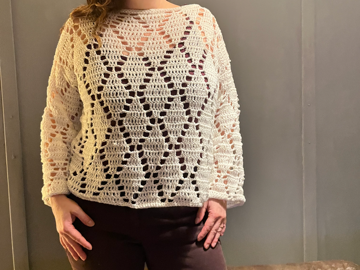 Häkelanleitung Shirt "Diggin Diamonds"