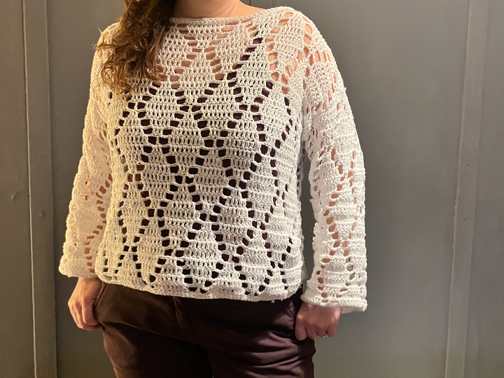 Häkelanleitung Shirt "Diggin Diamonds"