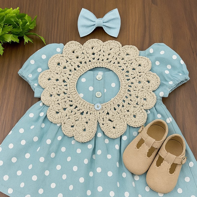 Crochet Peter Pan Collar Pattern For Detachable Vintage Style - Image 7