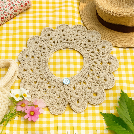 Crochet Peter Pan Collar Pattern For Detachable Vintage Style