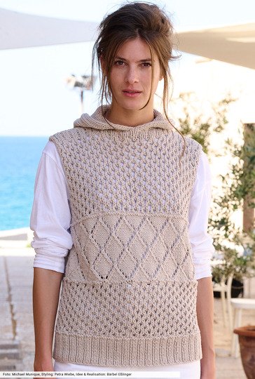 Pullunder mit Kapuze