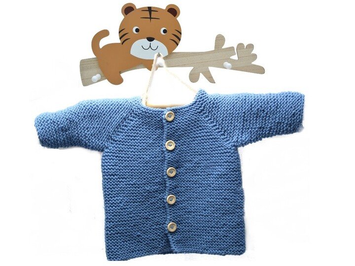 Baby knitting pattern | Baby jacket cardigan pattern | 0-12 months, No. 025
