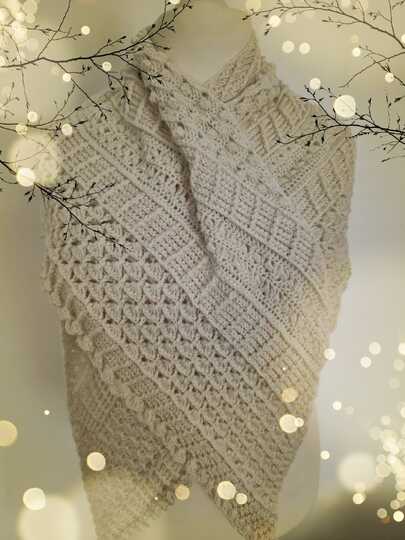 tiefes Dreieckstuch - Dezembertraum