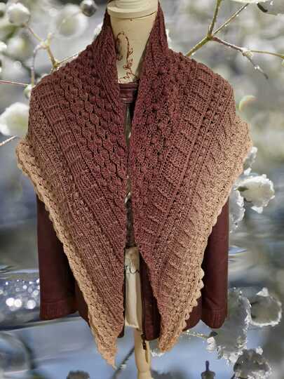 tiefes Dreieckstuch - Dezembertraum