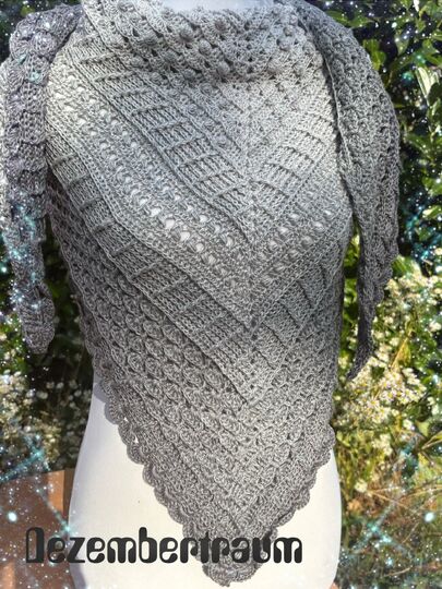 tiefes Dreieckstuch - Dezembertraum