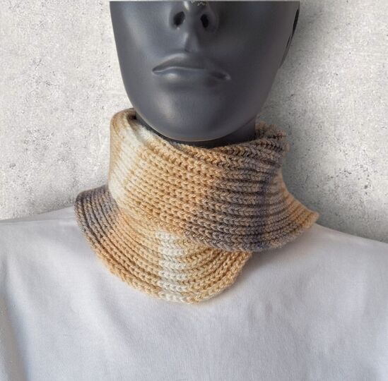 Strickanleitung Halssocke, Schalkragen, Neckwarmer, Kragenschal  #355