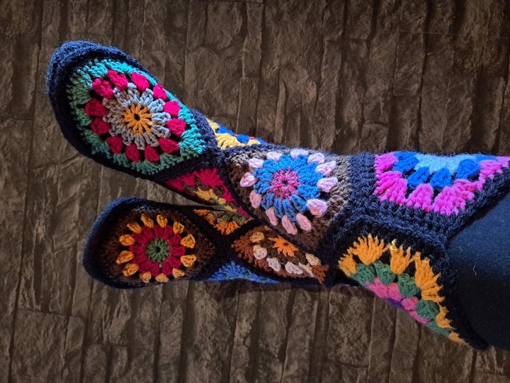 CROCHET PATTERN * KIDS SLiPPERS * BOOTS * - HeXagon * Use leftovers, scraps