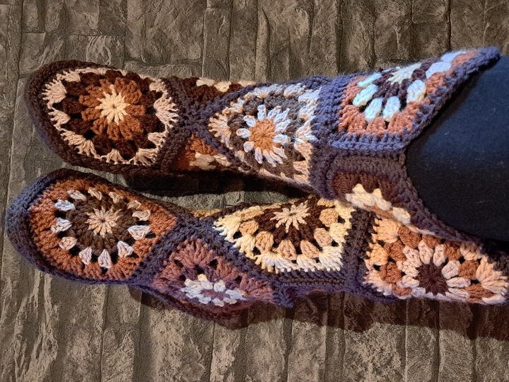 CROCHET PATTERN * KIDS SLiPPERS * BOOTS * - HeXagon * Use leftovers, scraps