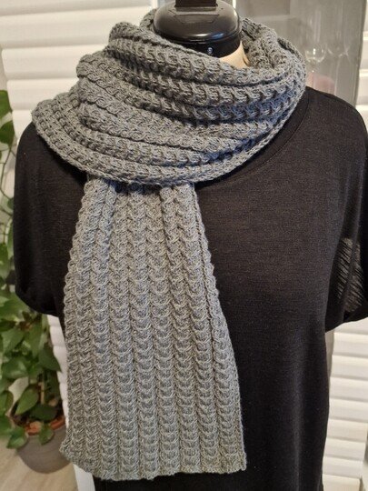 Strickanleitung für den Herrenschal "Stefan"