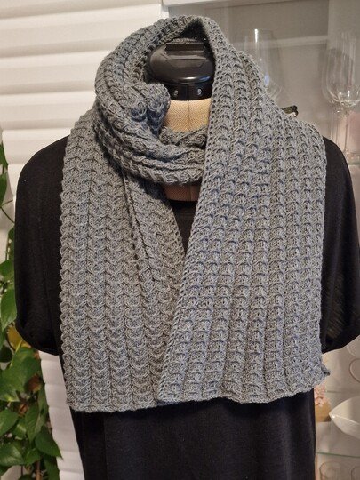 Strickanleitung für den Herrenschal "Stefan"