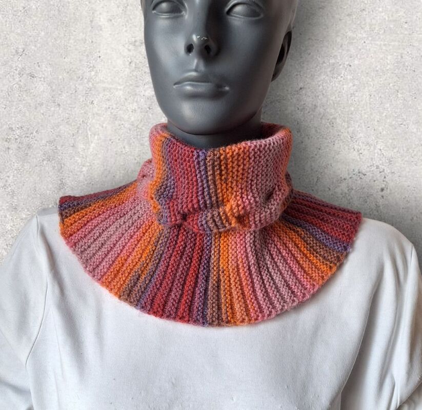 Strickanleitung Halssocke, Neckwarmer mit verzopftem Kragen  #356 - Bild 6