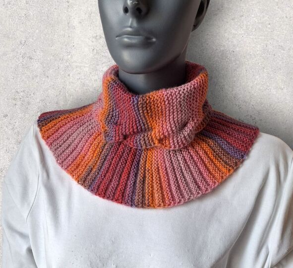 Strickanleitung Halssocke, Neckwarmer mit verzopftem Kragen  #356