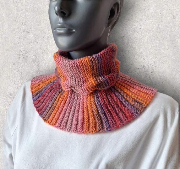Strickanleitung Halssocke, Neckwarmer mit verzopftem Kragen  #356