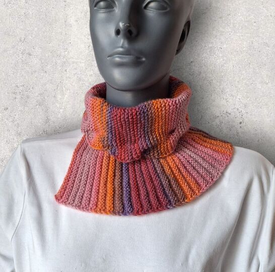 Strickanleitung Halssocke, Neckwarmer mit verzopftem Kragen  #356