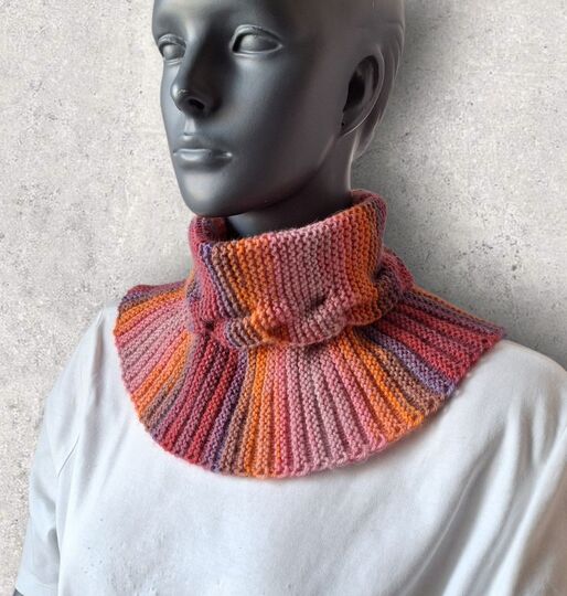Strickanleitung Halssocke, Neckwarmer mit verzopftem Kragen  #356