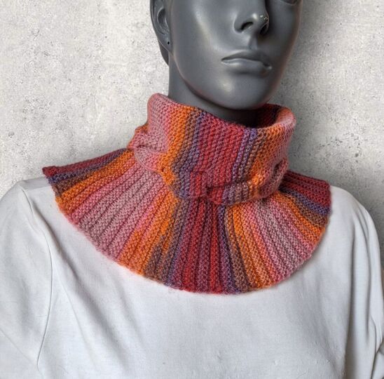 Strickanleitung Halssocke, Neckwarmer mit verzopftem Kragen  #356