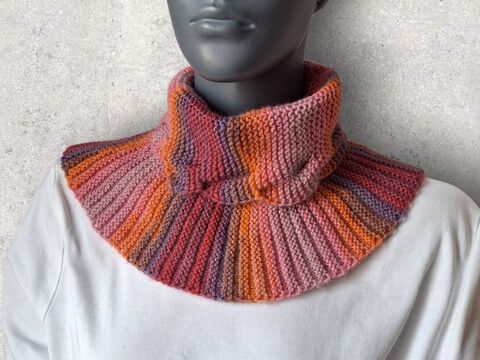 Strickanleitung Halssocke, Neckwarmer mit verzopftem Kragen  #356