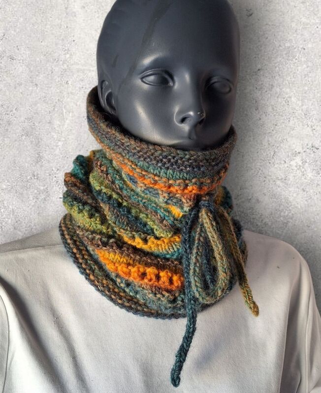 Strickanleitung Schlauchschal, Snood, ideal für kalte Wintertage   #357