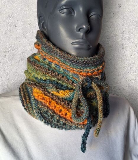 Strickanleitung Schlauchschal, Snood, ideal für kalte Wintertage   #357