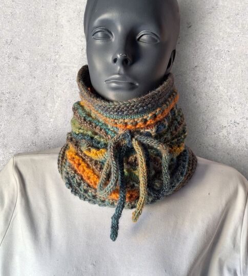 Strickanleitung Schlauchschal, Snood, ideal für kalte Wintertage   #357