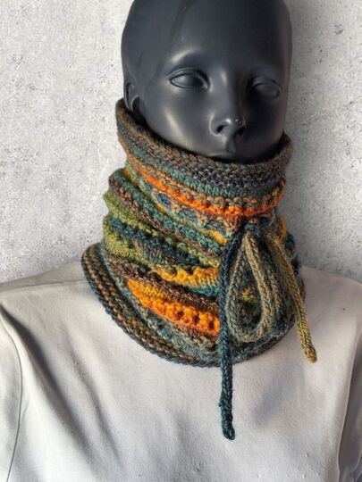 Strickanleitung Schlauchschal, Snood, ideal für kalte Wintertage   #357