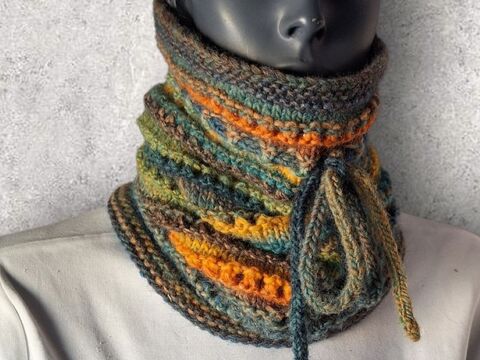 Strickanleitung Schlauchschal, Snood, ideal für kalte Wintertage   #357