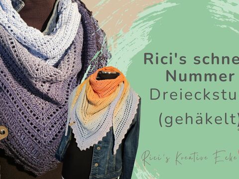 Dreieckstuch häkeln – „Rici’s schnelle Nummer“