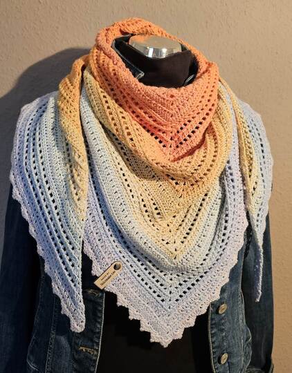 Dreieckstuch häkeln – „Rici’s schnelle Nummer“