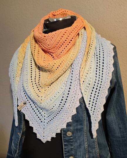 Dreieckstuch häkeln – „Rici’s schnelle Nummer“