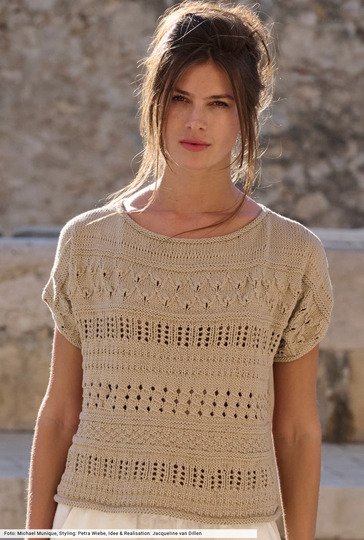Strickshirt mit Tasche