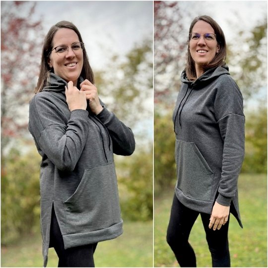 E-Book Schnittmuster BeLazy Damenhoodie Gr. 30 bis 54