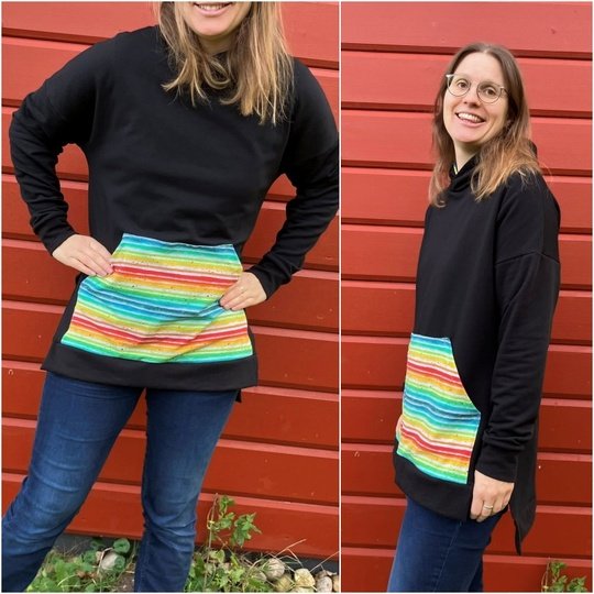 E-Book Schnittmuster BeLazy Damenhoodie Gr. 30 bis 54