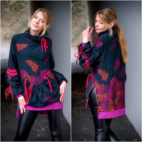 E-Book Schnittmuster BeLazy Addon Kragenpullover Gr. 30 bis 54