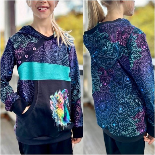 E-Book Schnittmuster Badalu Hoodie Gr. 80 bis 164