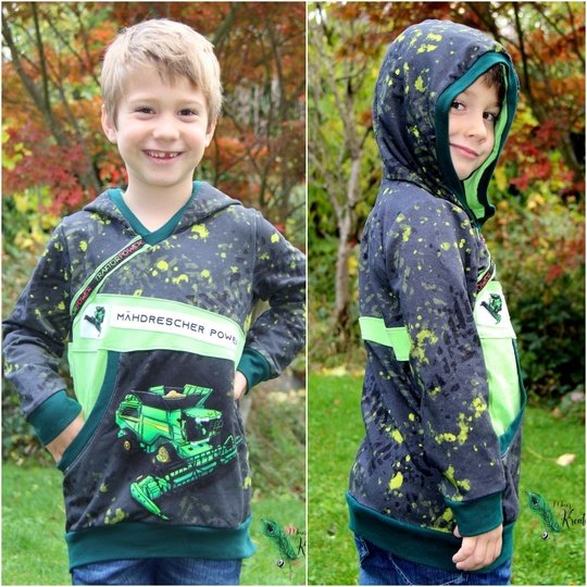 E-Book Schnittmuster Badalu Hoodie Gr. 80 bis 164