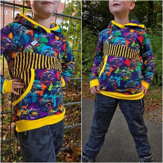 E-Book Schnittmuster Badalu Hoodie Gr. 80 bis 164