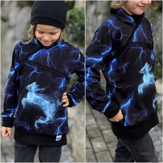 E-Book Schnittmuster Badalu Addon zum Kragenpullover Gr. 80 bis 164