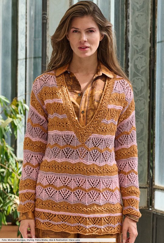 Longpulli im Streifemix - Bild 5