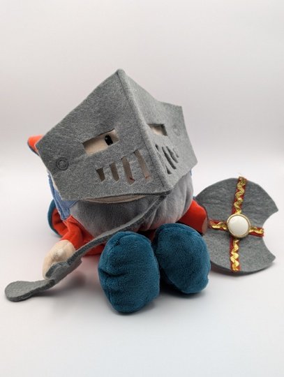 reversible cuddly toy "Krempeltier" knight Level 3 - sewing instruction
