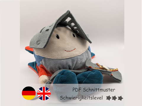Ritter Wendekuscheltier - Nähanleitung Level 3 - Handpuppe nähen