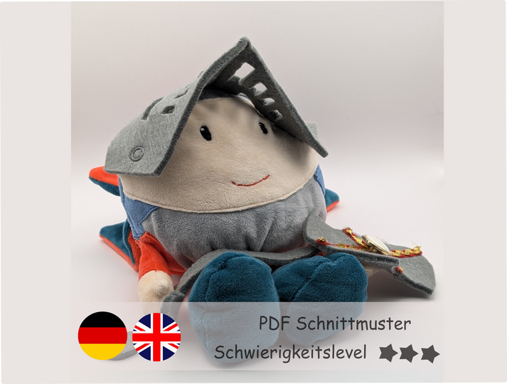Ritter Wendekuscheltier - Nähanleitung Level 3 - Handpuppe nähen