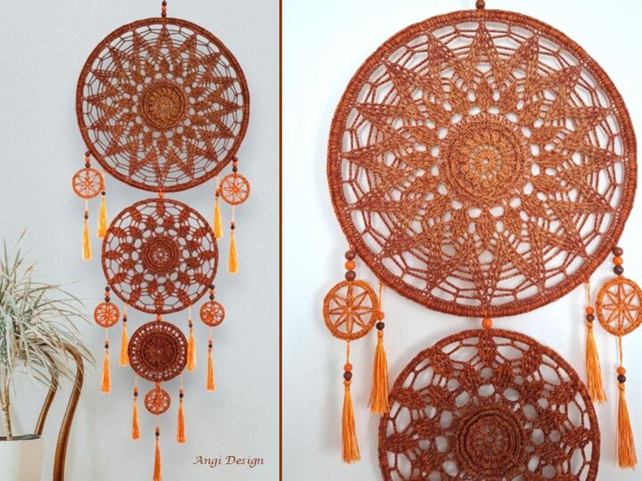 Häkelanleitung großer Traumfänger / Mandalas / Dreamcatcher