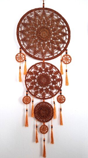 Häkelanleitung großer Traumfänger / Mandalas / Dreamcatcher