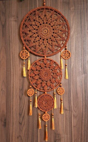 Häkelanleitung großer Traumfänger / Mandalas / Dreamcatcher