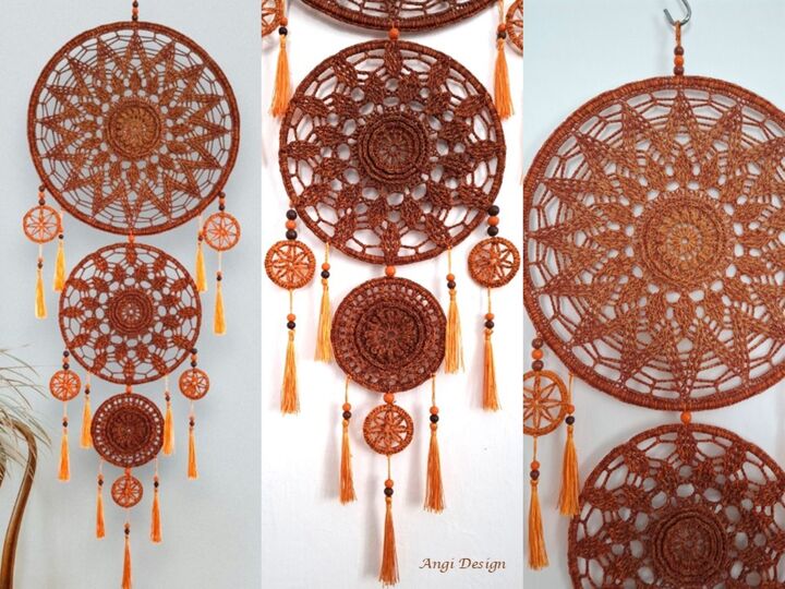 Häkelanleitung großer Traumfänger / Mandalas / Dreamcatcher